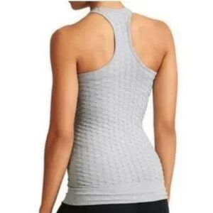 Athleta Gray Racerback Tank Top